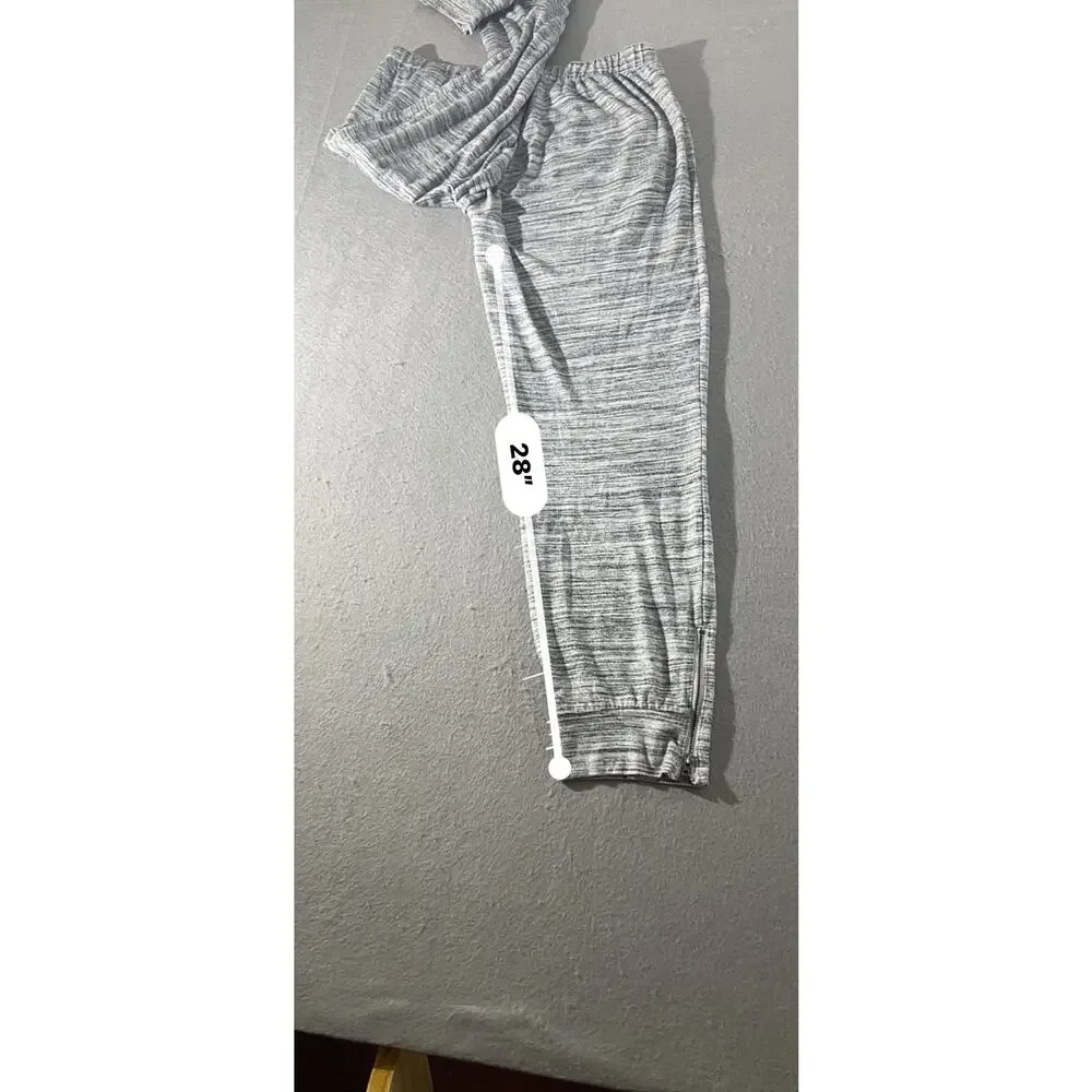 Banana Republic Women’s Gray Marled Ankle Zip Joggers Size M